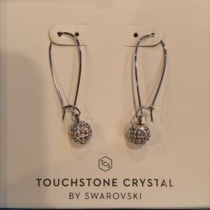 Touchstone Crystal Pavé Ball Earrings